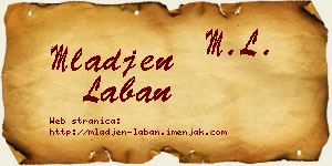 Mlađen Laban vizit kartica